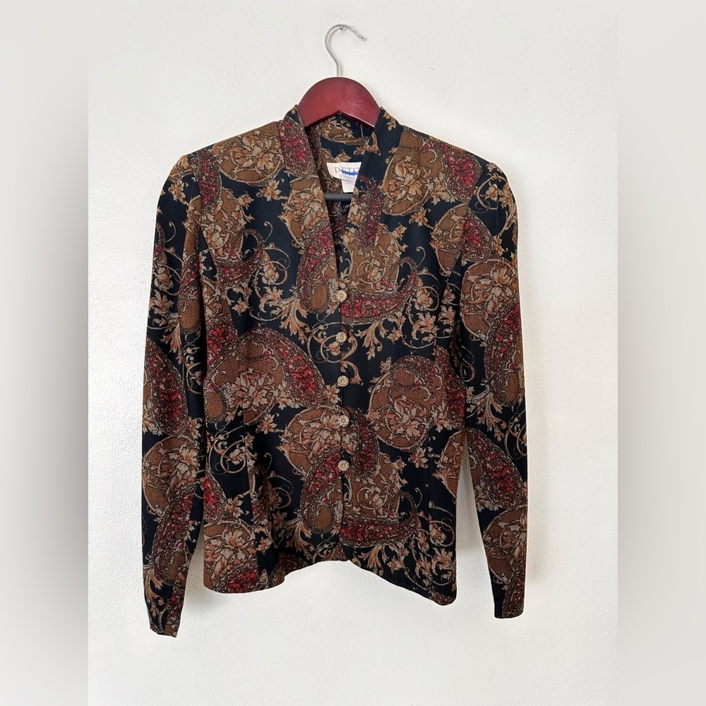 Vintage Petite Sophisticate Brocade Jacket